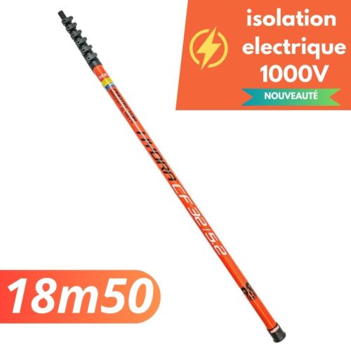 Item Perche télescopique en fibre de carbone Hydra CF 65/7.3